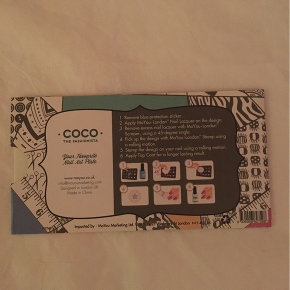 𝅺coco The Fashionista nail art plate - Picture 2 of 3